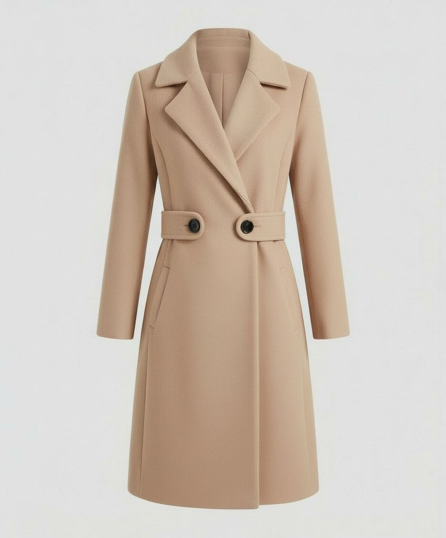 Josephine Coat in Camel