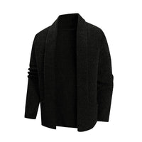 Josephine Elegant Knit Cardigan with Pockets in Black