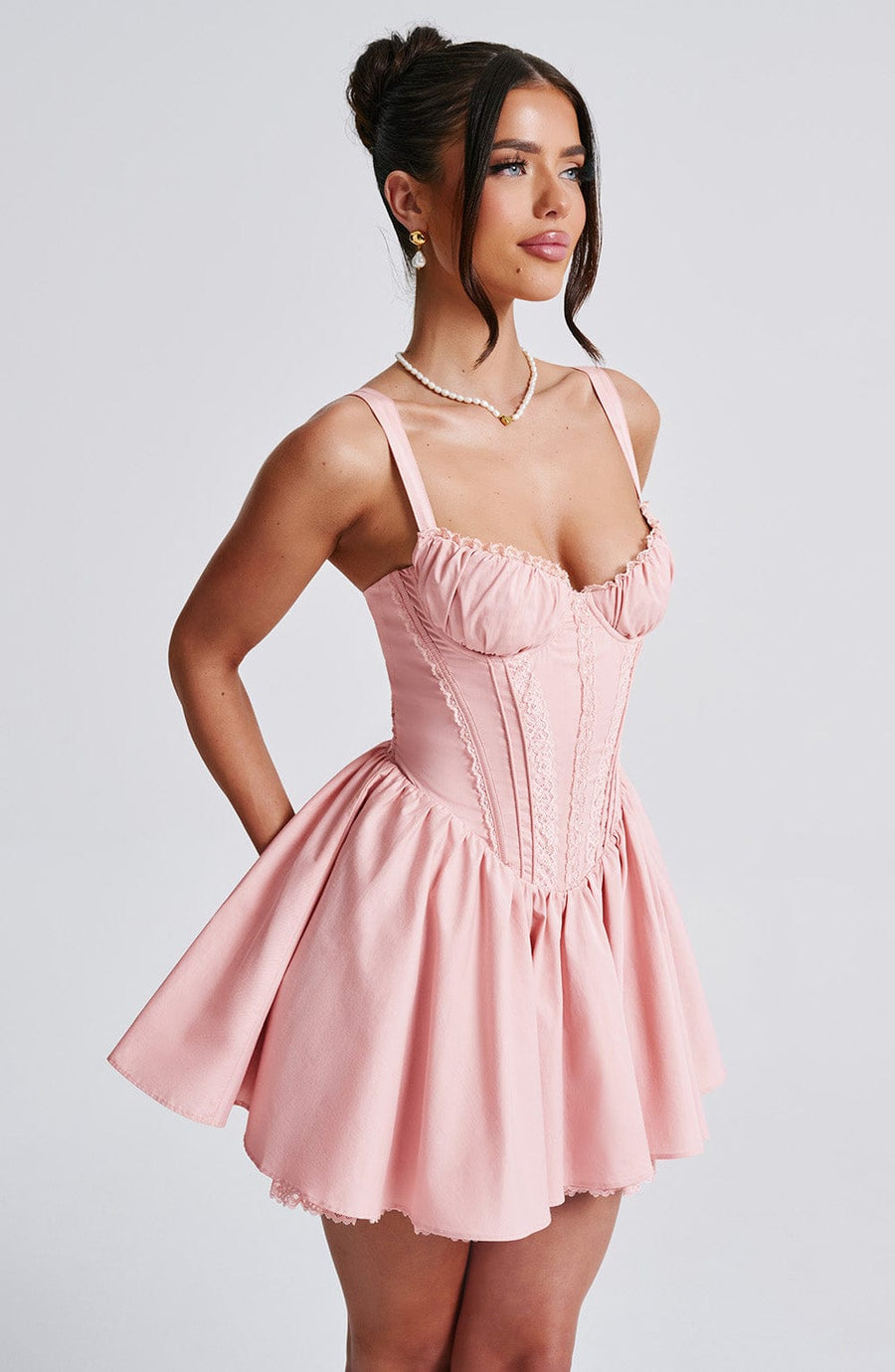 Louisa Mini Dress – Blush