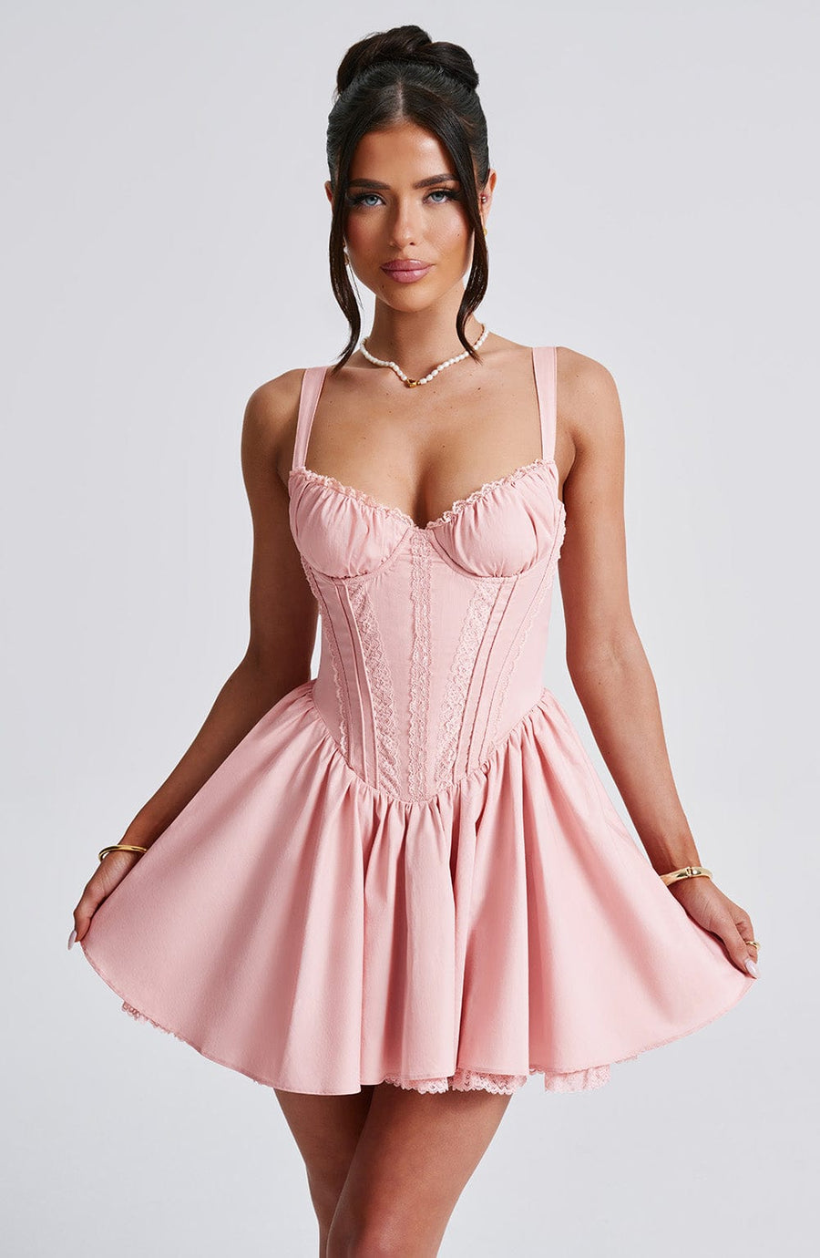 Louisa Mini Dress – Blush