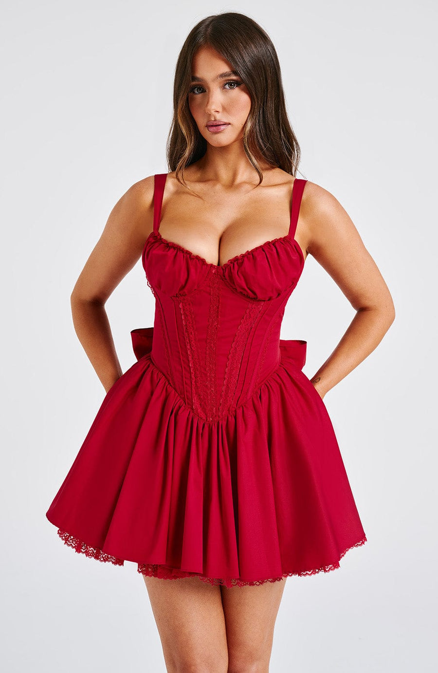 Louisa Mini Dress – Red