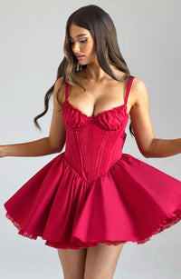 Louisa Mini Dress – Red