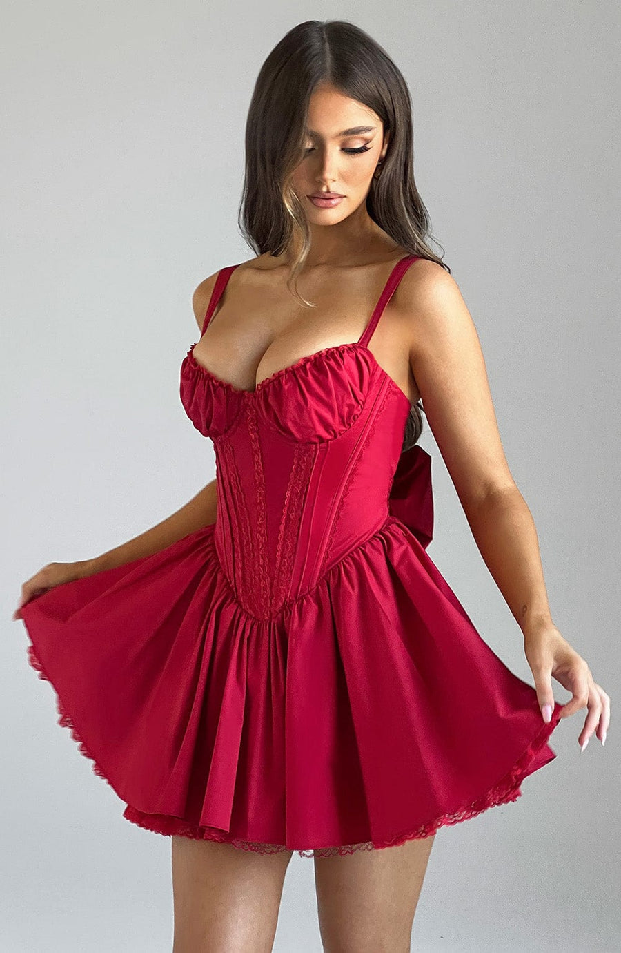 Louisa Mini Dress – Red