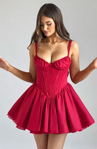 Louisa Mini Dress – Red