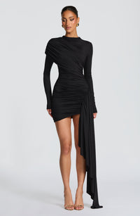 Celeste Mini Dress – Black