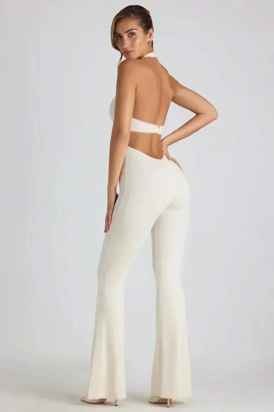 JOY | HALTER BACKLESS MAXI JUMPSUIT