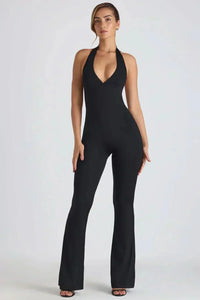 JOY | HALTER BACKLESS MAXI JUMPSUIT