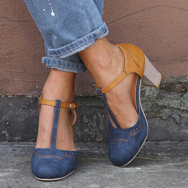 Elfriede | Women's Spring Block Heel Mary Janes