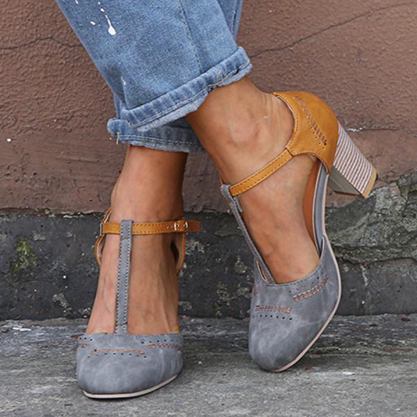 Elfriede | Women's Spring Block Heel Mary Janes