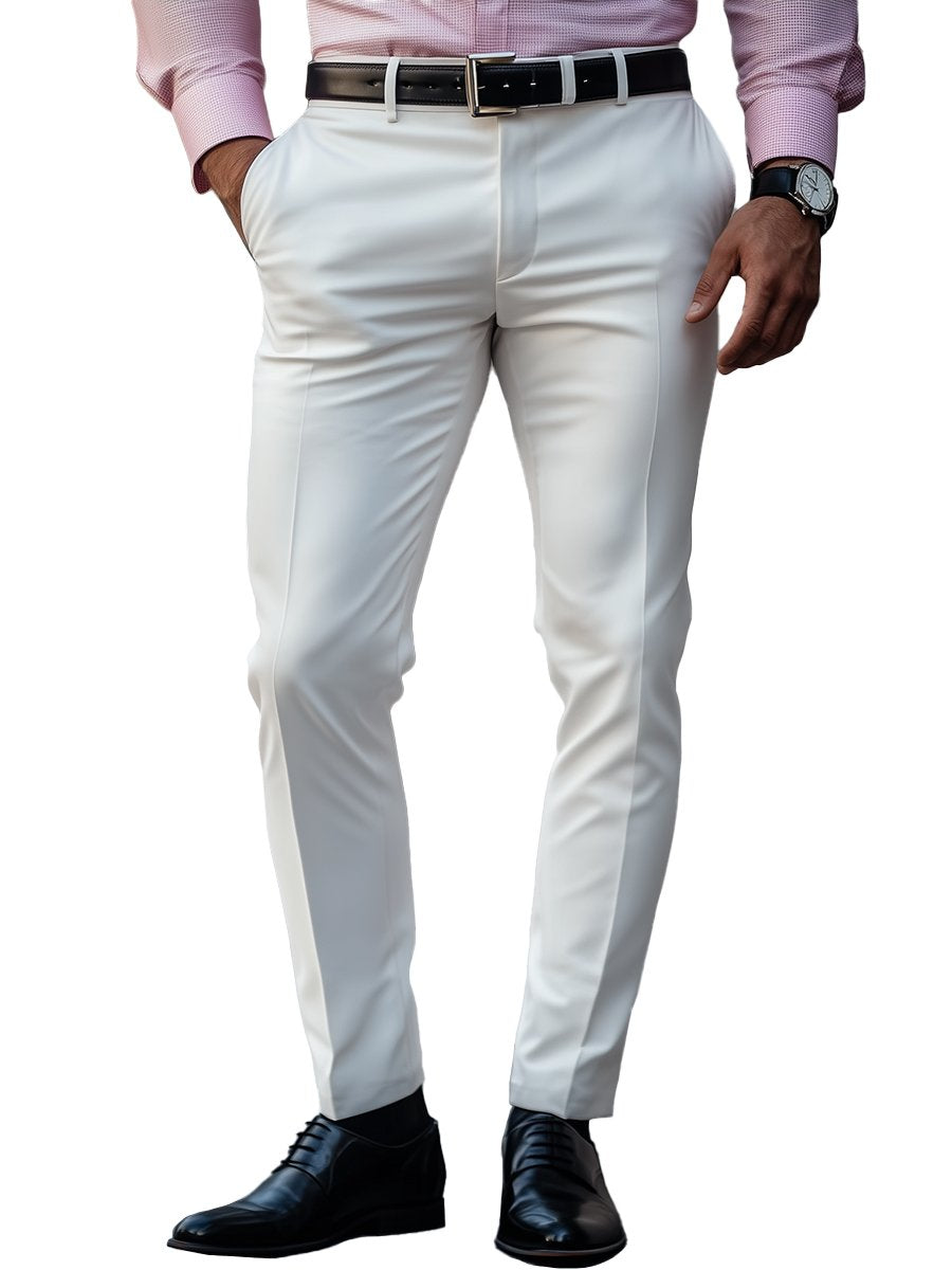 Adem | Men's Solid Colour Business Suit Trousers