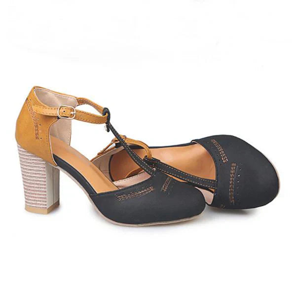 Elfriede | Women's Spring Block Heel Mary Janes