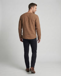 Julian Linen Shirt with Lace-Up and Oversized