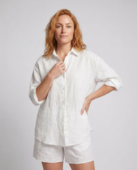 Juliana Casual Linen Blouse