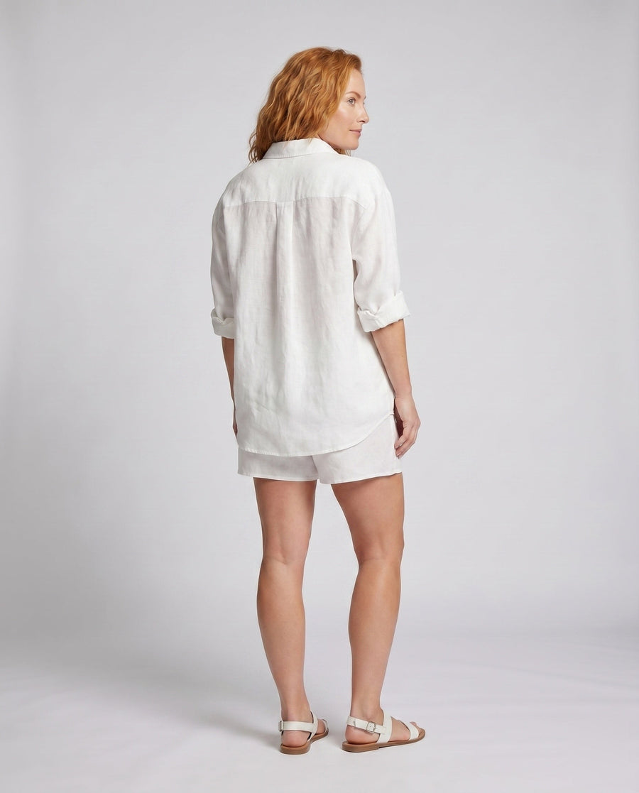 Juliana Casual Linen Blouse