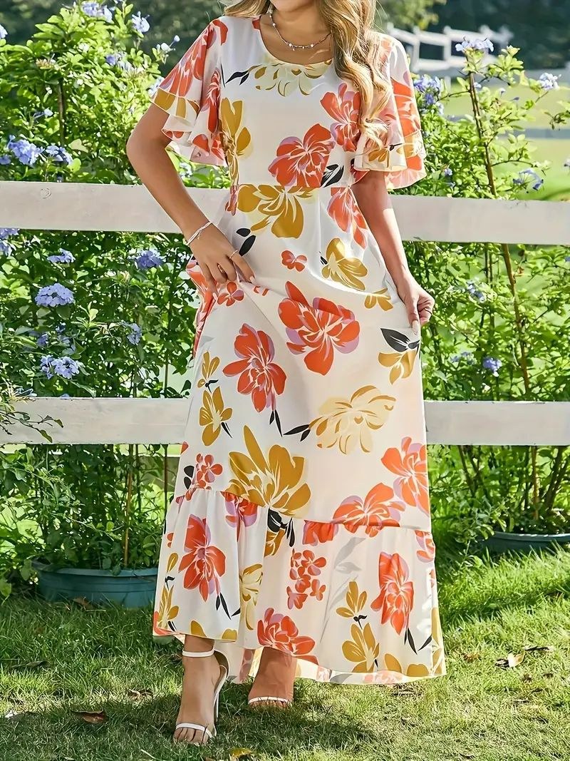 Juliana Maxi Dress in Multicolour