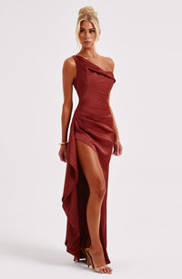 Catalina Maxi Dress – Rust