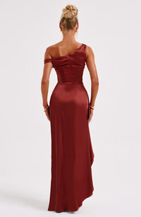 Catalina Maxi Dress – Rust