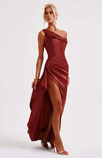 Catalina Maxi Dress – Rust