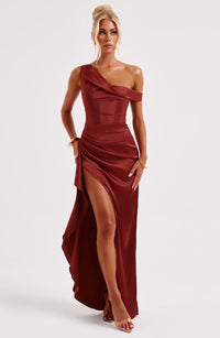 Catalina Maxi Dress – Rust