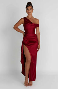 Catalina Maxi Dress – Wine