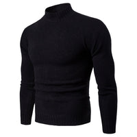 Juliette Sweater with Stand Collar in Black