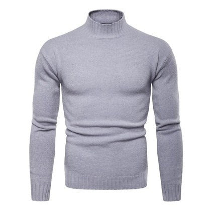 Juliette Sweater with Stand Collar in Green