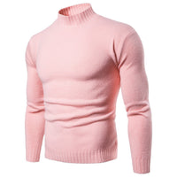 Juliette Sweater with Stand Collar in White