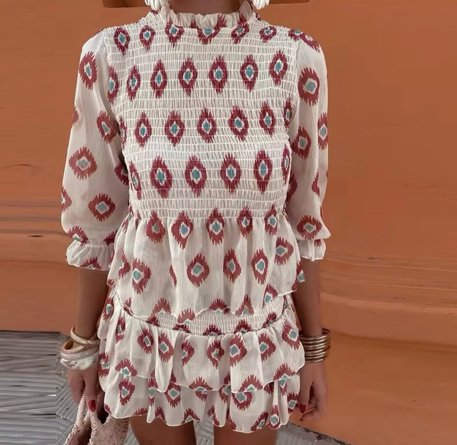 Juliette™ Short Vintage Style Dress in White