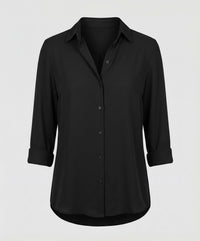 Juna Elegant Blouse with Long Sleeve in Black