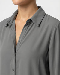 Juna Elegant Blouse with Long Sleeve in Grey