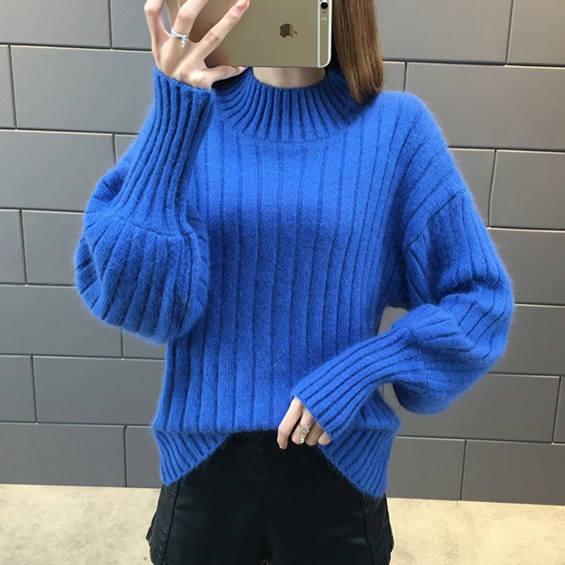 Juna Knit Sweater in Royal Blue