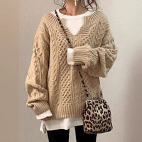 Juna Knit Sweater with V-Neck