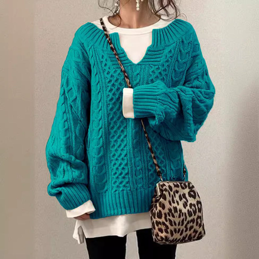 Juna Knit Sweater with V-Neck