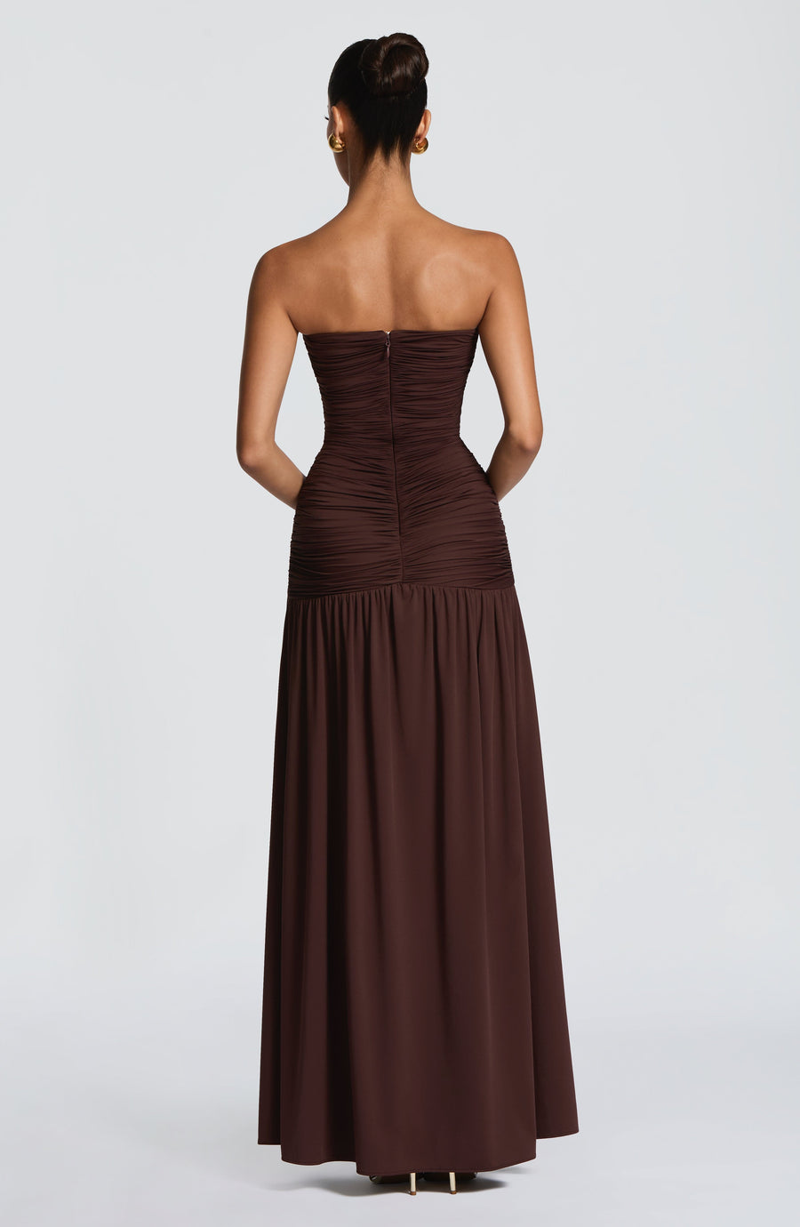 Constance Maxi Dress – Plum Brown