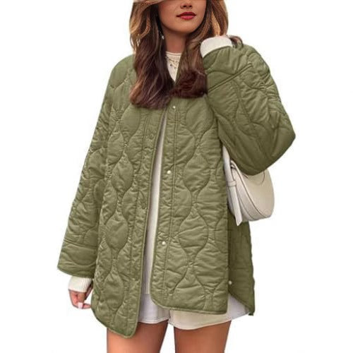 Juno Casual Quilted Jacket with Pockets