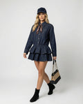 Juno Denim Shirt Dress with Ruffles
