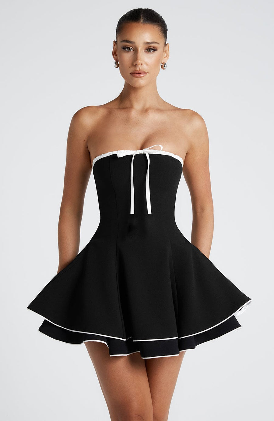 Natalia Mini Dress - Black/White