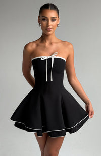 Natalia Mini Dress - Black/White