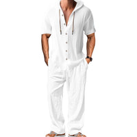 Jurre Airy Linen Shirt with Hood