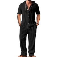 Jurre Airy Linen Shirt with Hood
