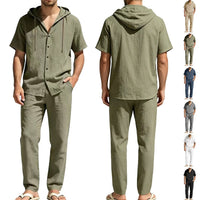 Jurre Airy Linen Shirt with Hood