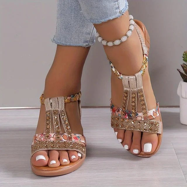 Jurre Orthopaedic Sandals in Gold