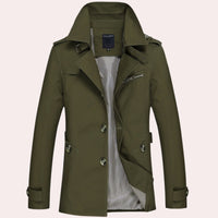 Jurre Trench Coat in Army Green