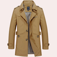 Jurre Trench Coat in Khaki