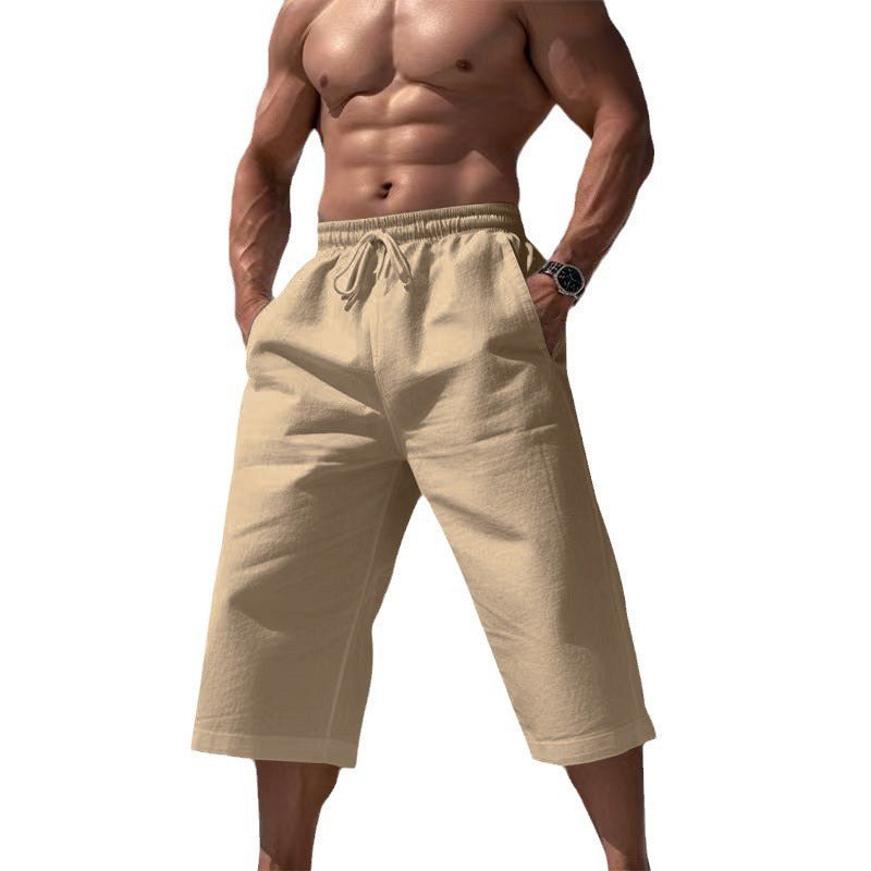 Kai Casual Shorts with Drawstring Waist and Elastic Waist