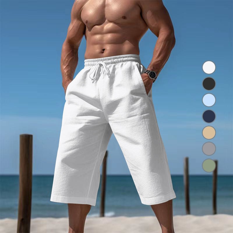 Kai Casual Shorts with Drawstring Waist and Elastic Waist
