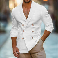Kai Elegant Linen Jacket with Button Front