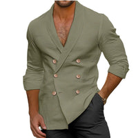 Kai Elegant Linen Jacket with Button Front