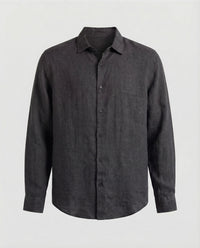 Kai Linen Shirt in Black