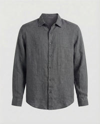 Kai Linen Shirt in Grey